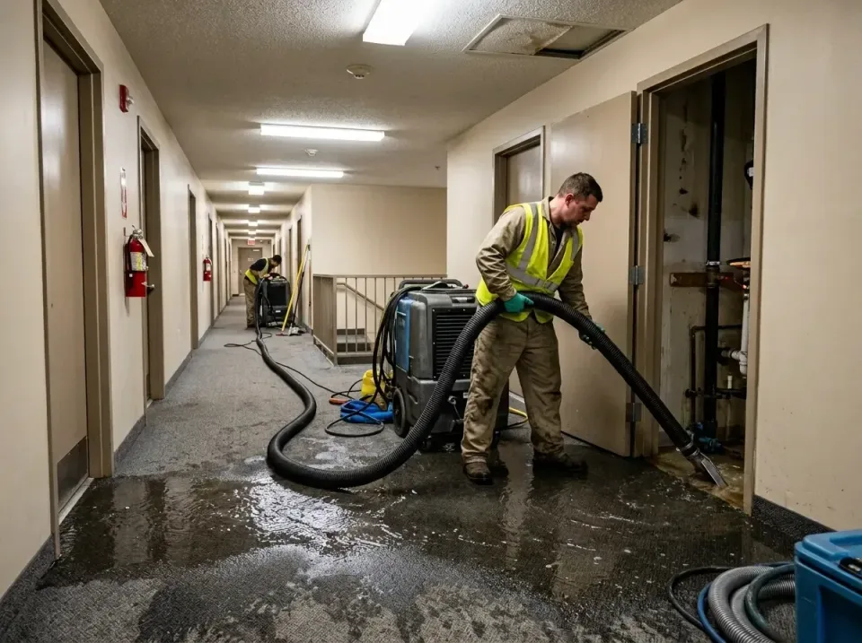 multi-unit-apartment-hallway-f-005 — frequently asked questions, Emergency Burst Pipe Water Extraction & Removal in Hagersto…
